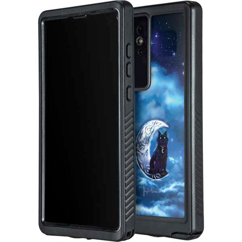 Celtic Black Cat by Brigid Ashwood Galaxy S24 Ultra Waterproof Case