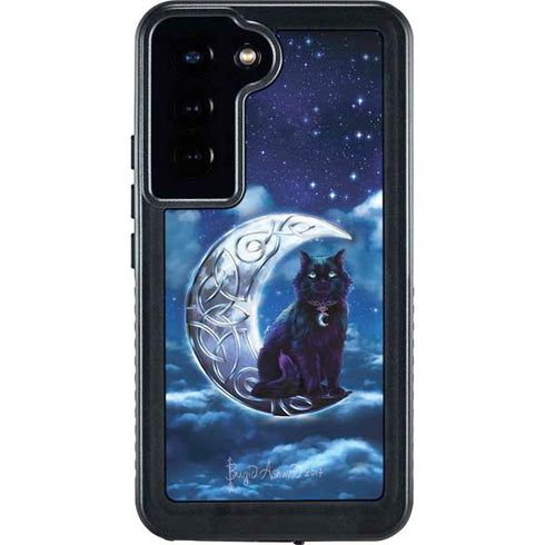 Celtic Black Cat by Brigid Ashwood Galaxy S24 Waterproof Case