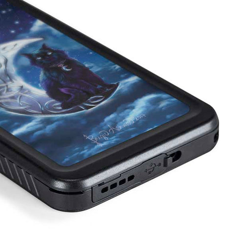 Celtic Black Cat by Brigid Ashwood Galaxy S24 Waterproof Case