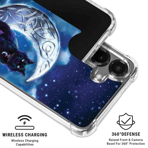 Celtic Black Cat by Brigid Ashwood Galaxy S26 Clear Case