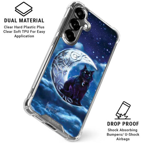 Celtic Black Cat by Brigid Ashwood Galaxy S26 Clear Case