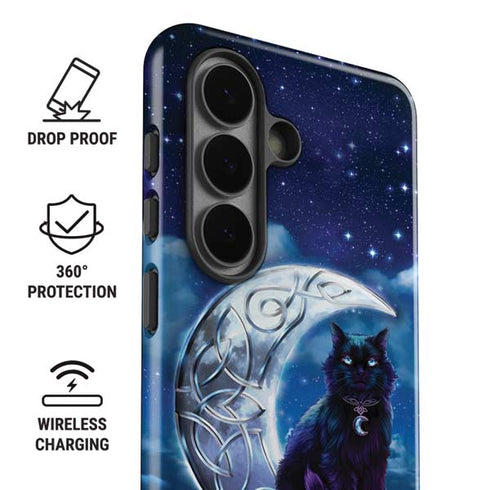 Celtic Black Cat by Brigid Ashwood Galaxy S26 Impact Case