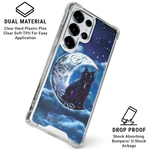 Celtic Black Cat by Brigid Ashwood Galaxy S26 Ultra Clear Case