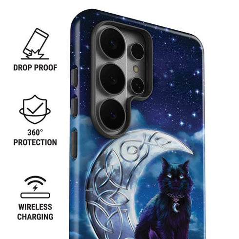 Celtic Black Cat by Brigid Ashwood Galaxy S26 Ultra Impact Case