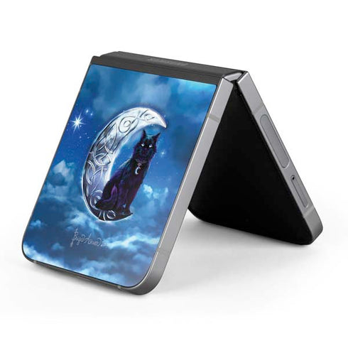 Celtic Black Cat by Brigid Ashwood Galaxy Z Flip6 Skin