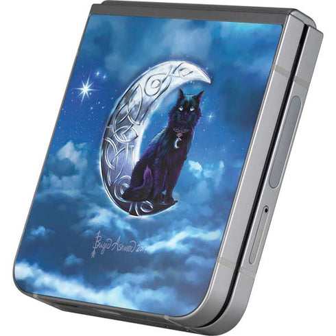 Celtic Black Cat by Brigid Ashwood Galaxy Z Flip6 Skin