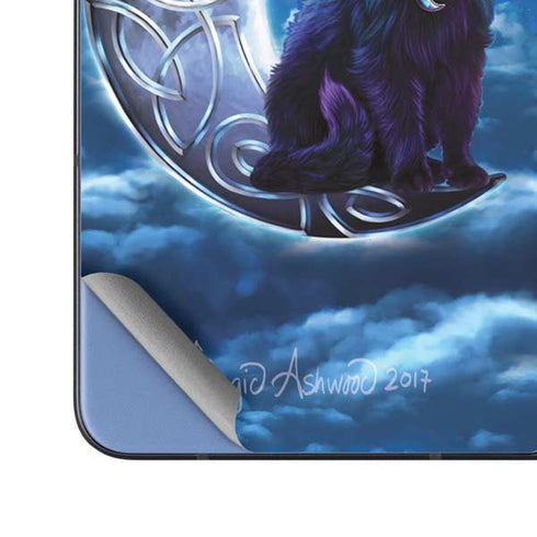 Celtic Black Cat by Brigid Ashwood Galaxy Z Fold5 5G Skin