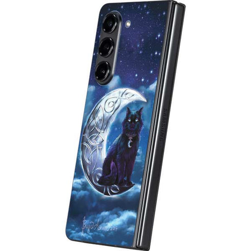 Celtic Black Cat by Brigid Ashwood Galaxy Z Fold5 5G Skin