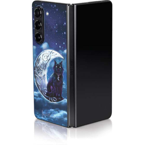 Celtic Black Cat by Brigid Ashwood Galaxy Z Fold5 5G Skin