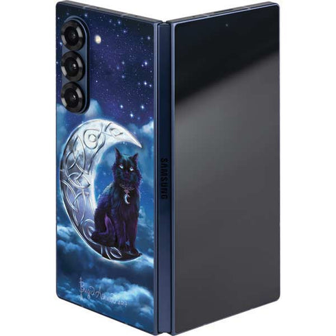 Celtic Black Cat by Brigid Ashwood Galaxy Z Fold6 Skin