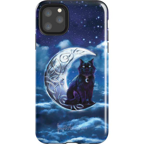 Celtic Black Cat by Brigid Ashwood iPhone Cases