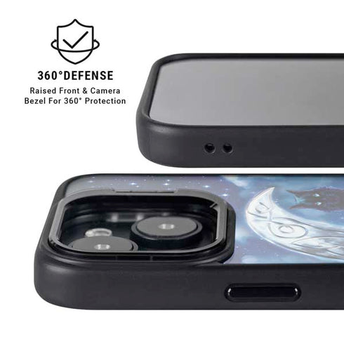 Celtic Black Cat by Brigid Ashwood iPhone 13 Kickstand Case