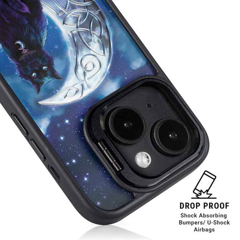 Celtic Black Cat by Brigid Ashwood iPhone 13 Kickstand Case