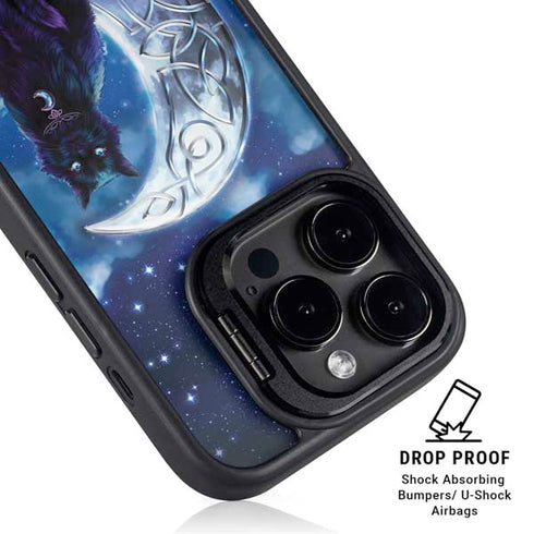 Celtic Black Cat by Brigid Ashwood iPhone 13 Pro Kickstand Case