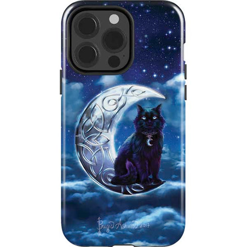 Celtic Black Cat by Brigid Ashwood iPhone 15 Pro Impact Case