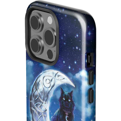 Celtic Black Cat by Brigid Ashwood iPhone 15 Pro Impact Case