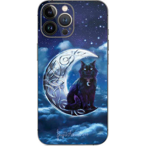 Celtic Black Cat by Brigid Ashwood iPhone 15 Pro Max Skin