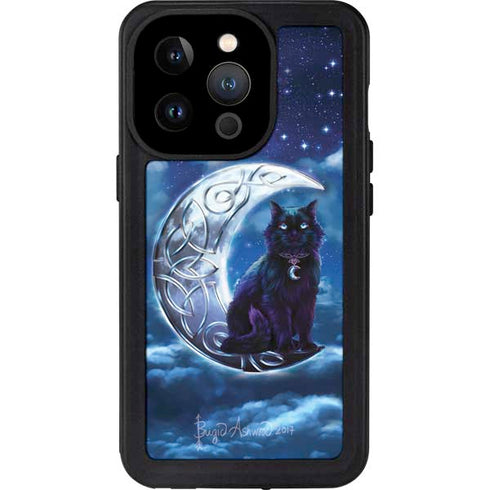 Celtic Black Cat by Brigid Ashwood iPhone 15 Pro Waterproof Case
