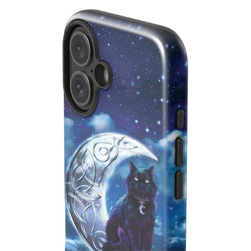 Celtic Black Cat by Brigid Ashwood iPhone 16 Impact Case