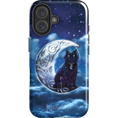 Celtic Black Cat by Brigid Ashwood iPhone 16 Plus Magsafe Impact Case