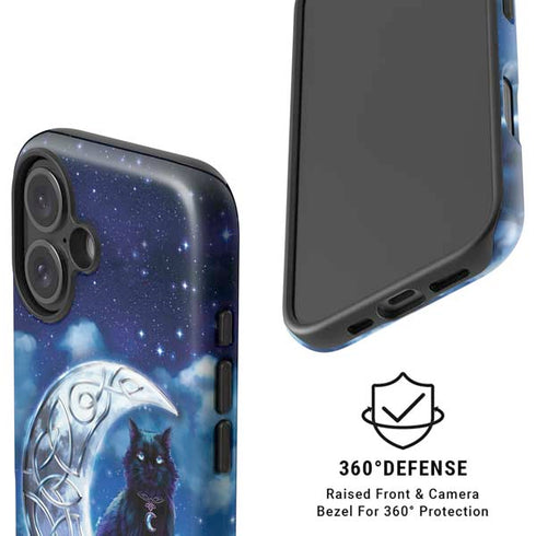 Celtic Black Cat by Brigid Ashwood iPhone 16 Plus Magsafe Impact Case