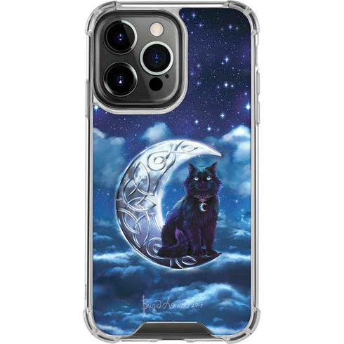 Celtic Black Cat by Brigid Ashwood iPhone 16 Pro Clear Case