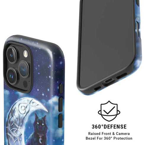Celtic Black Cat by Brigid Ashwood iPhone 16 Pro Magsafe Impact Case