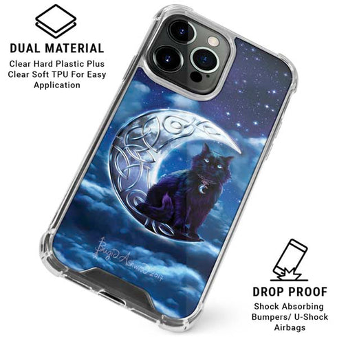 Celtic Black Cat by Brigid Ashwood iPhone 16 Pro Max Clear Case