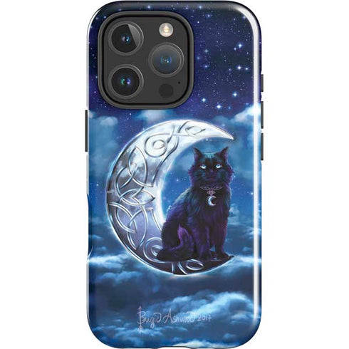 Celtic Black Cat by Brigid Ashwood iPhone 16 Pro Max Impact Case
