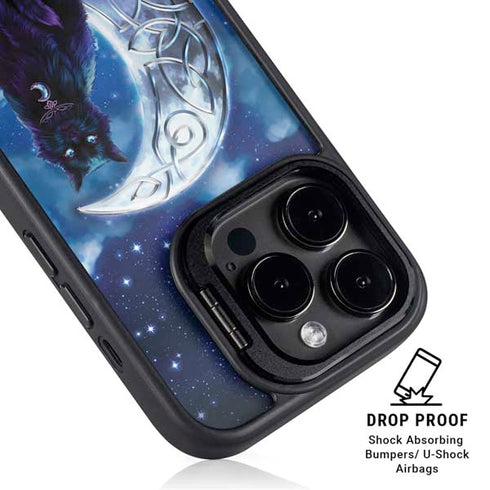 Celtic Black Cat by Brigid Ashwood iPhone 16 Pro Max Kickstand Case