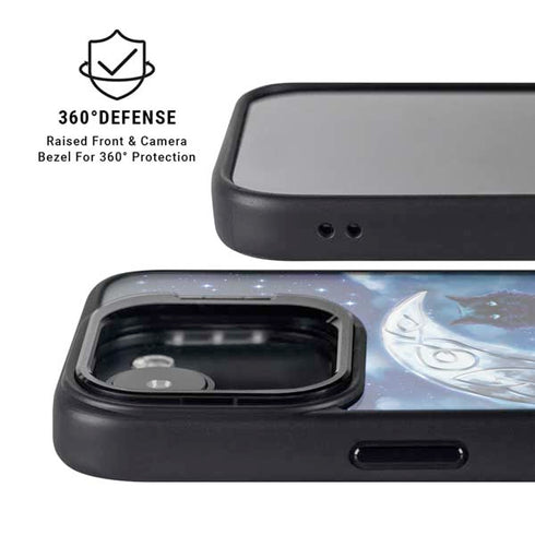 Celtic Black Cat by Brigid Ashwood iPhone 16e Kickstand Case