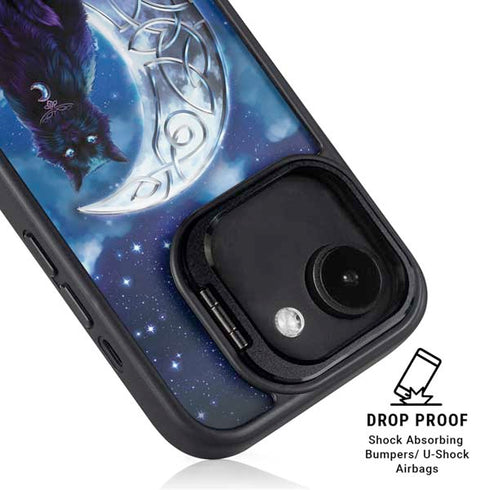 Celtic Black Cat by Brigid Ashwood iPhone 16e Kickstand Case