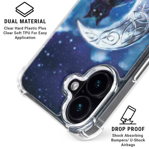 Celtic Black Cat by Brigid Ashwood iPhone 17 Clear Case