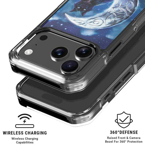 Celtic Black Cat by Brigid Ashwood iPhone 18 Pro Clear Case