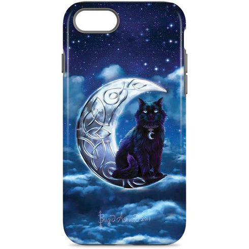Celtic Black Cat by Brigid Ashwood iPhone Cases