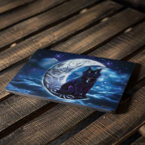 Celtic Black Cat by Brigid Ashwood Apple MacBook Air Skin