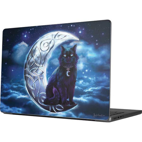 Celtic Black Cat by Brigid Ashwood Apple MacBook Pro 14-inch Skin