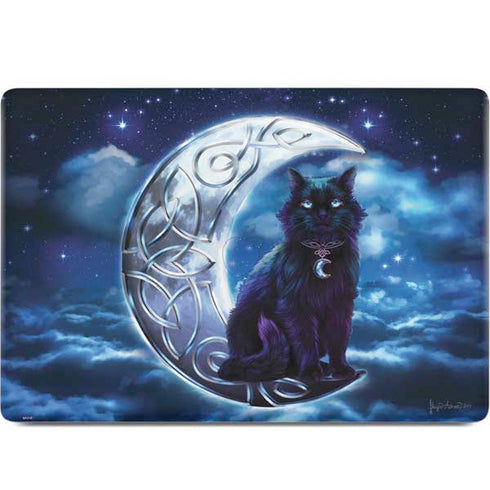 Celtic Black Cat by Brigid Ashwood MacBook Skins