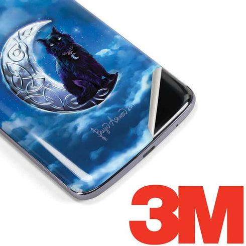 Celtic Black Cat by Brigid Ashwood Moto E5 Plus Skin