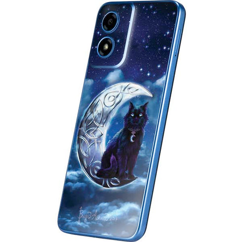 Celtic Black Cat by Brigid Ashwood Moto G Play 4G (2024) Skin