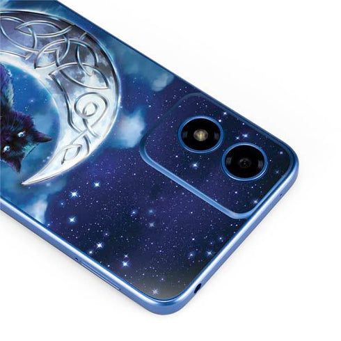 Celtic Black Cat by Brigid Ashwood Moto G Play 4G (2024) Skin