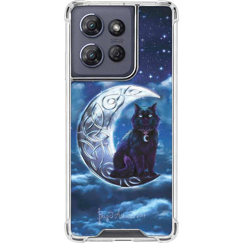 Celtic Black Cat by Brigid Ashwood Moto G Stylus 5G (2025) Clear Case