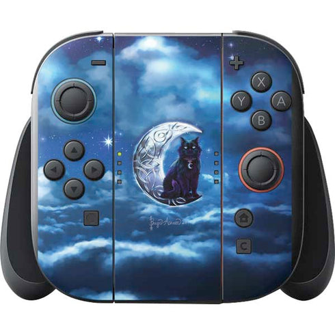 Celtic Black Cat by Brigid Ashwood Nintendo Switch 2 (2025) with Joy-Con Skin