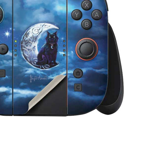 Celtic Black Cat by Brigid Ashwood Nintendo Switch 2 (2025) Joy-Con Controller Skin