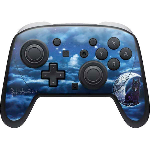 Celtic Black Cat by Brigid Ashwood Nintendo Skins