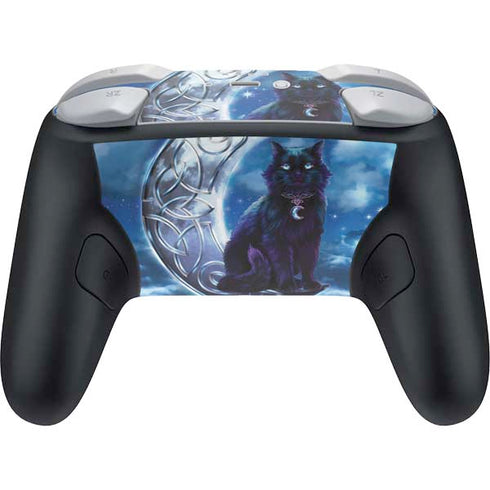 Celtic Black Cat by Brigid Ashwood Nintendo Switch 2 (2025) Pro Controller Skin
