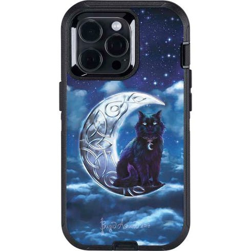 Celtic Black Cat by Brigid Ashwood Otterbox Defender iPhone Skin