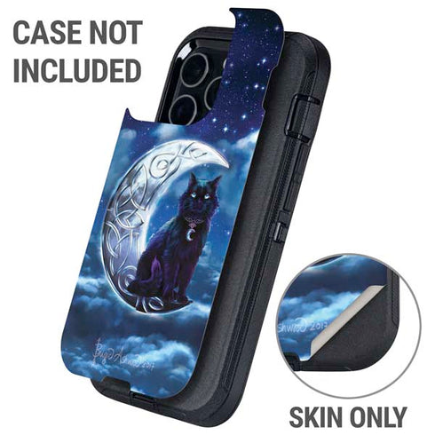 Celtic Black Cat by Brigid Ashwood Otterbox Defender iPhone Skin