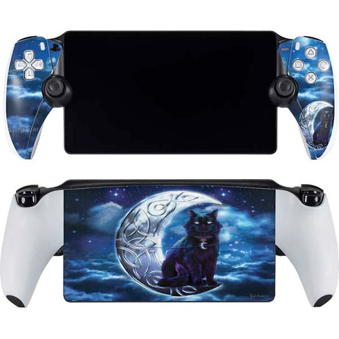 Celtic Black Cat by Brigid Ashwood PlayStation Portal Remote Player Skin