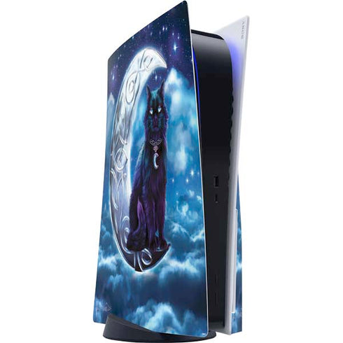 Celtic Black Cat by Brigid Ashwood PlayStation PS5 Skins